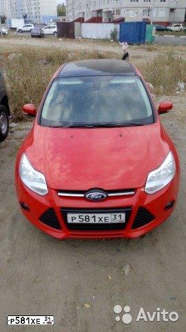 Фото автомобиля FORD FOCUS, 2012 — госномер Е495АТ82. Цвет: КРАСНЫЙ