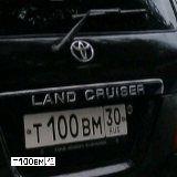 Фото автомобиля TOYOTA LANDCRUISER, 2003 — госномер Т100ВМ30. Цвет: ЧЕРНЫЙ
