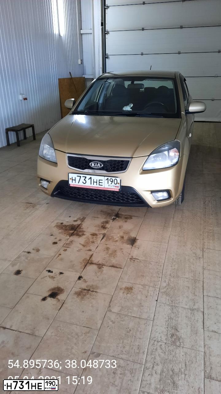 Фото автомобиля KIA RIO, 2011 — госномер Т223ОН797. Цвет: БЕЖЕВЫЙ