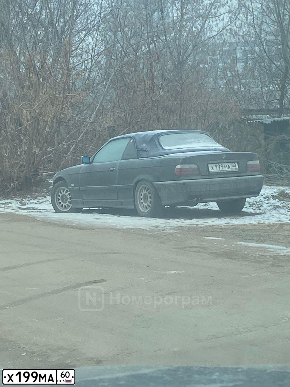 Фото автомобиля BMW SERIE 3, 1996 — госномер Х199МА60. Цвет: ЧЕРНЫЙ