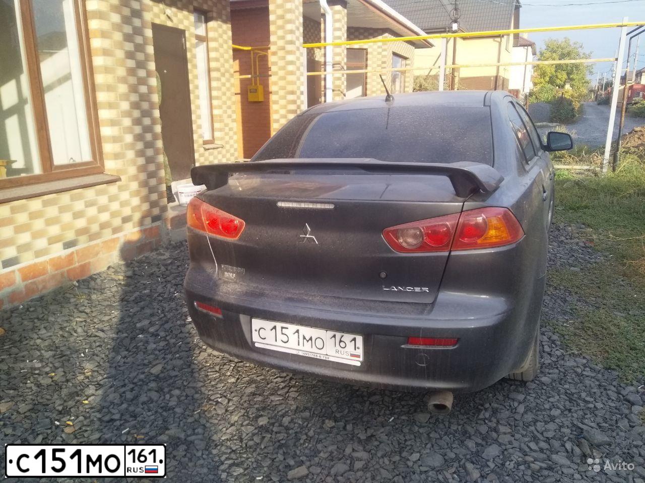 Фото автомобиля MITSUBISHI LANCER, 2007 — госномер С151МО161. Цвет: Серый