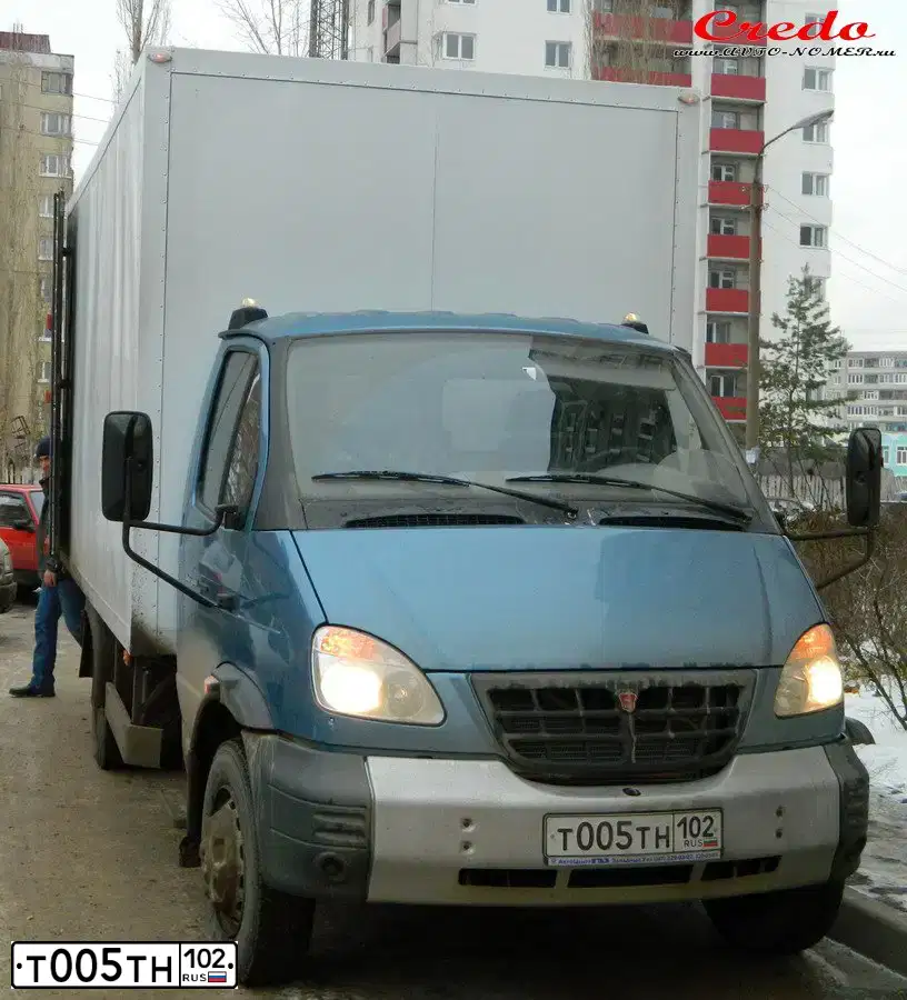 Фото автомобиля GAZ 3310 WALDAI, 2011 — госномер Т005ТН102. Цвет: СЕРЕБРИСТО-ГОЛУБОЙ