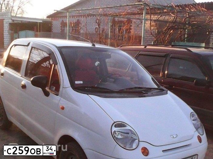 Фото автомобиля DAEWOO MATIZ, 2012 — госномер С259ОВ34. Цвет: БЕЛО-ДЫМЧАТЫЙ