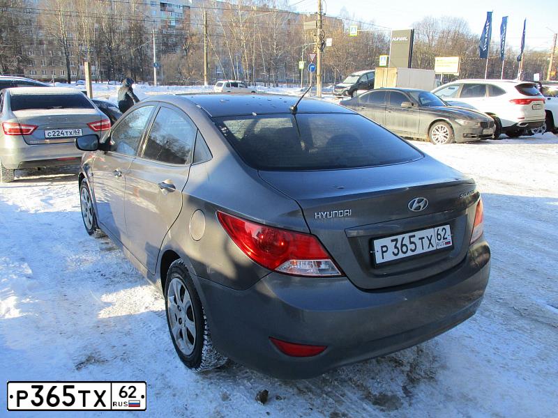 Фото автомобиля HYUNDAI SOLARIS, 2011 — госномер Т858ТК62. Цвет: СЕРЫЙ ТЕМНЫЙ