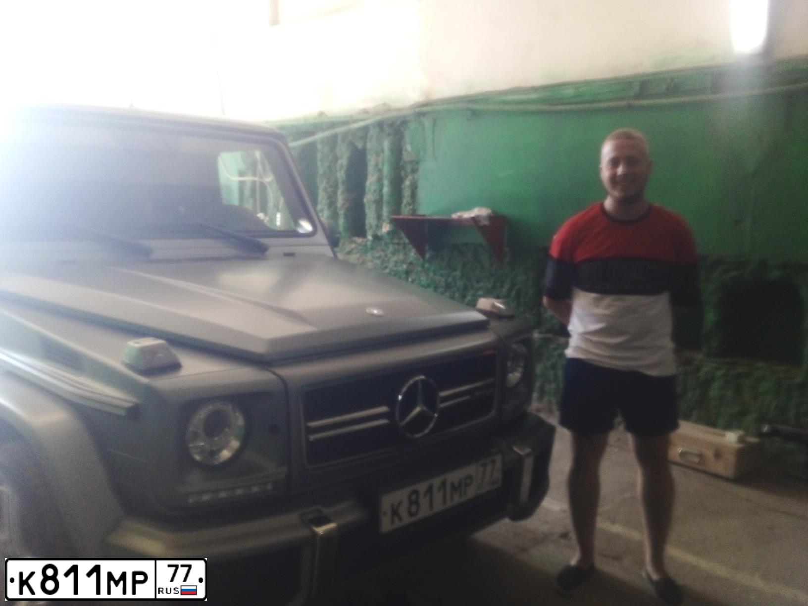 Фото автомобиля MERCEDES-BENZ G63, 2015 — госномер М001ТТ69. Цвет: СЕРЫЙ