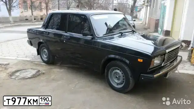 Фото автомобиля LADA 2107, 2010 — госномер В134ВЕ82. Цвет: Сине-Черный