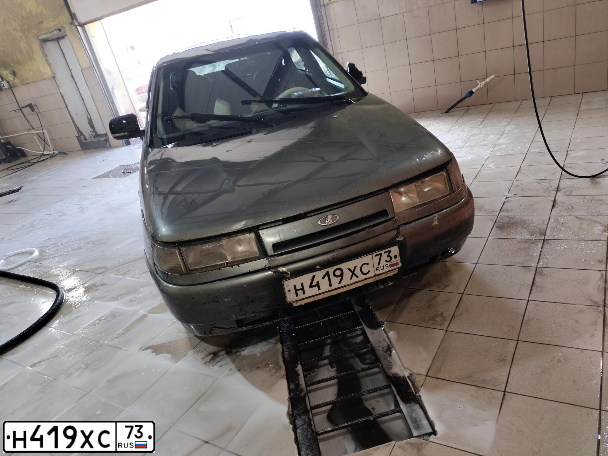 Фото автомобиля LADA 2110, 2004 — госномер Н419ХС73. Цвет: СЕРЫЙ