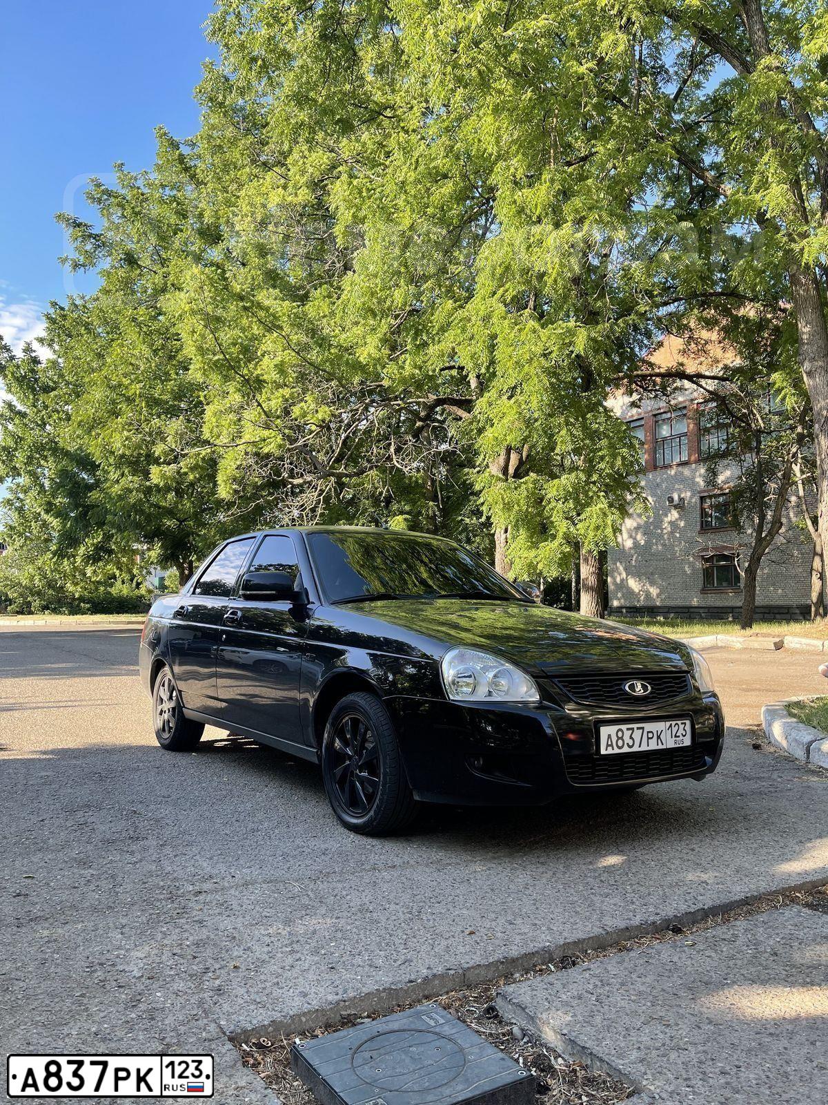 Фото автомобиля LADA 2170 PRIORA, 2015 — госномер А637РК123. Цвет: ЧЕРНЫЙ