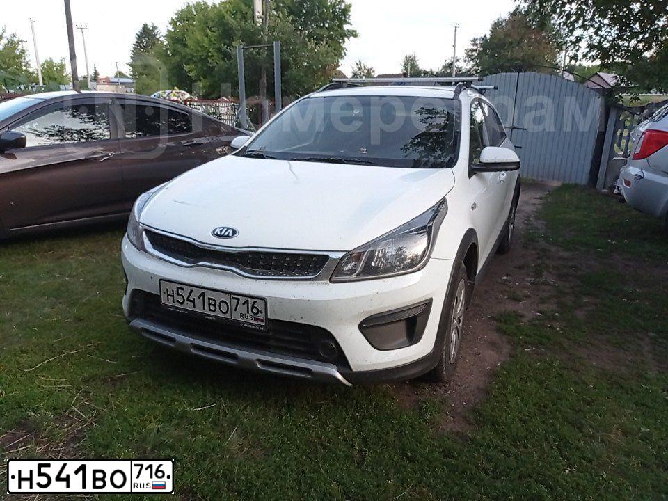 Фото автомобиля KIA RIO, 2020 — госномер Н541ВО716. Цвет: Белый