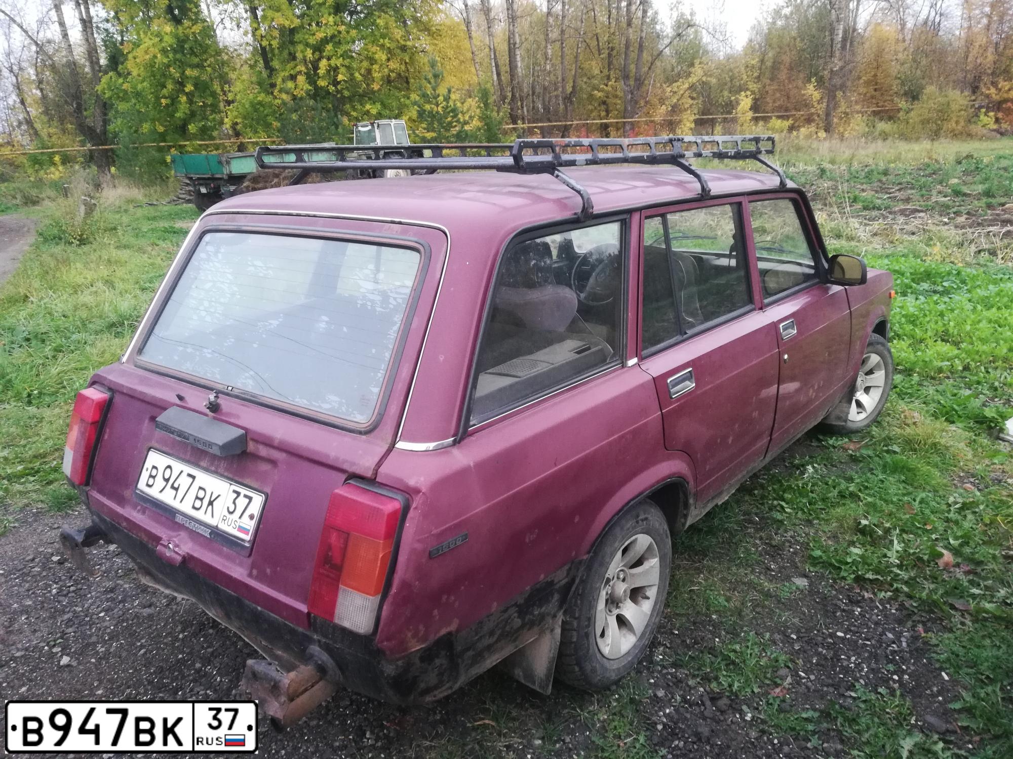 Фото автомобиля LADA 2104 LADA, 2004 — госномер В947ВК37. Цвет: КРАСНЫЙ ГРАНАТ