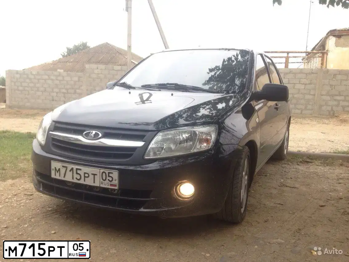 Фото автомобиля LADA GRANTA, 2012 — госномер У358РУ05. Цвет: ЧЕРНЫЙ