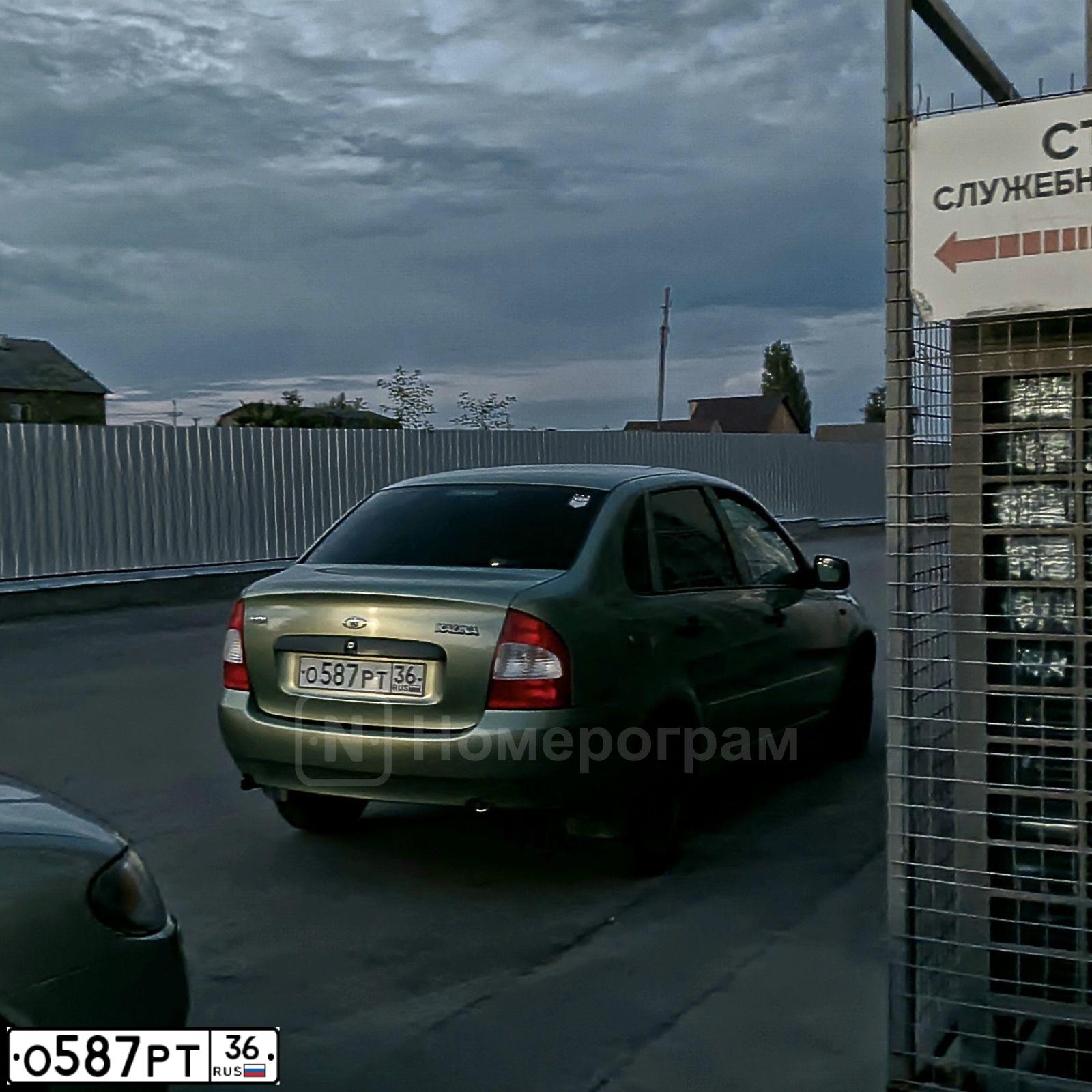Фото автомобиля LADA 1118 KALINA, 2009 — госномер О587РТ36. Цвет: СВЕТЛО-ЗЕЛЕНЫЙ