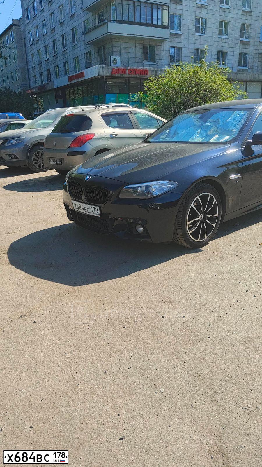 Фото автомобиля BMW SERIE 5, 2014 — госномер Х684ВС178. Цвет: ЧЕРНЫЙ