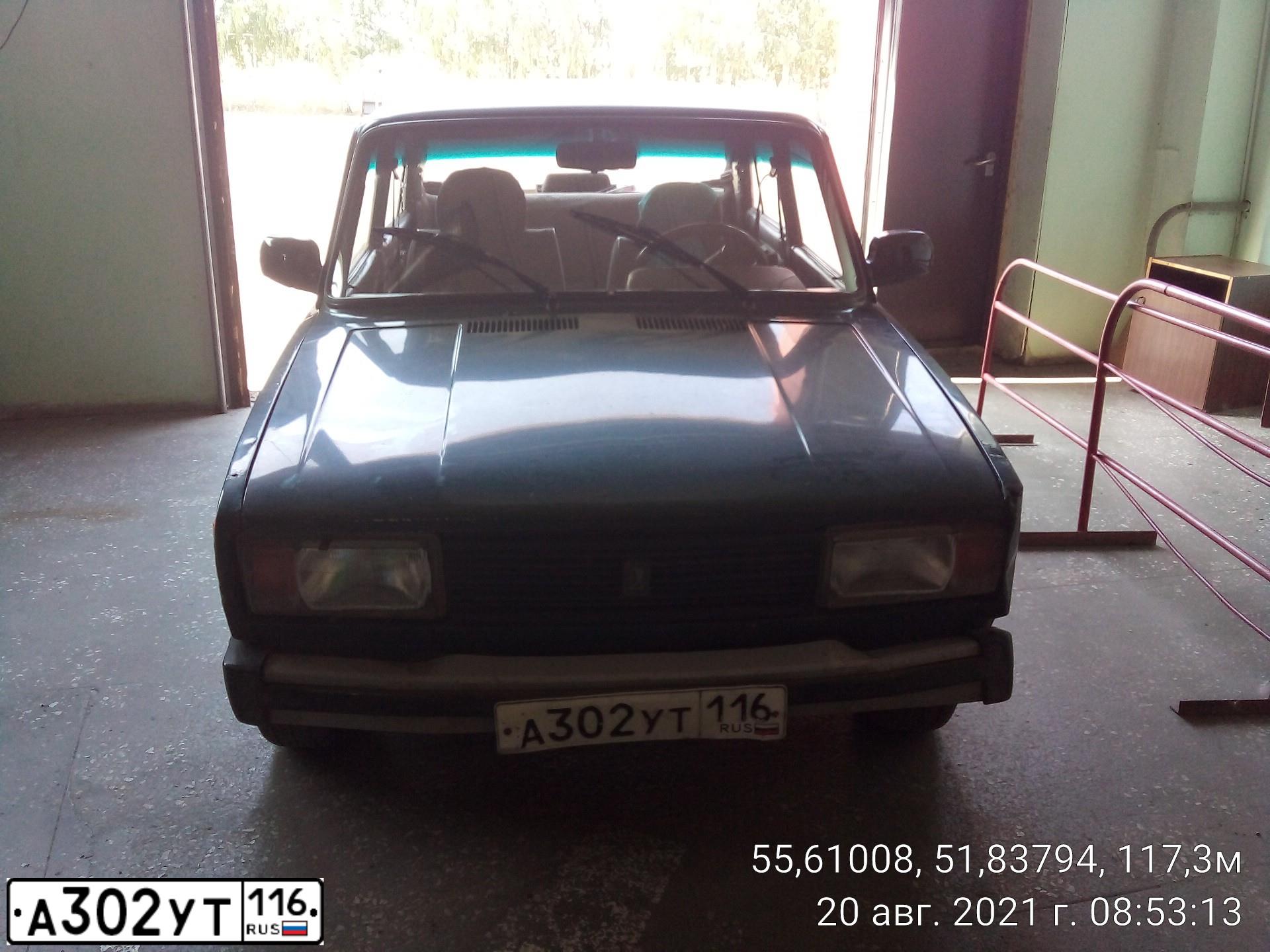 Фото автомобиля LADA 2105, 1999 — госномер А302УТ116. Цвет: ЗЕЛЕНЫЙ