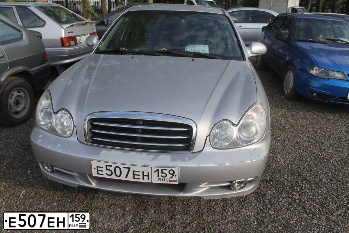 Фото автомобиля TAGAZ SONATA, 2007 — госномер Е507ЕН159. Цвет: СЕРЕБРИСТЫЙ