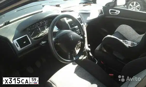 Фото автомобиля PEUGEOT 307, 2006 — госномер Н438АН159. Цвет: ТЕМНО-СЕРЫЙ