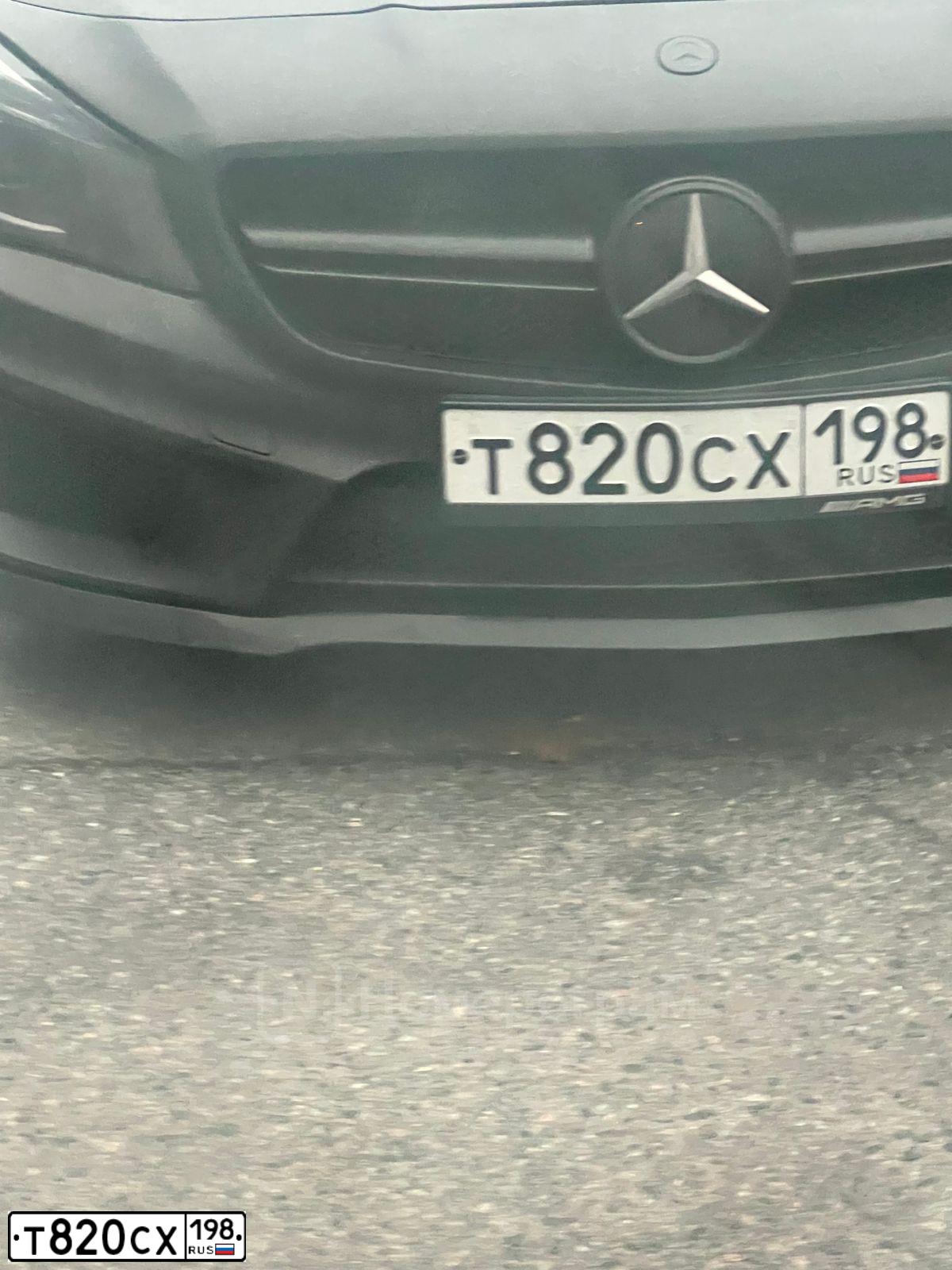 Фото автомобиля MERCEDES CLA-KLASSE, 2013 — госномер Т820СХ198. Цвет: СЕРЫЙ