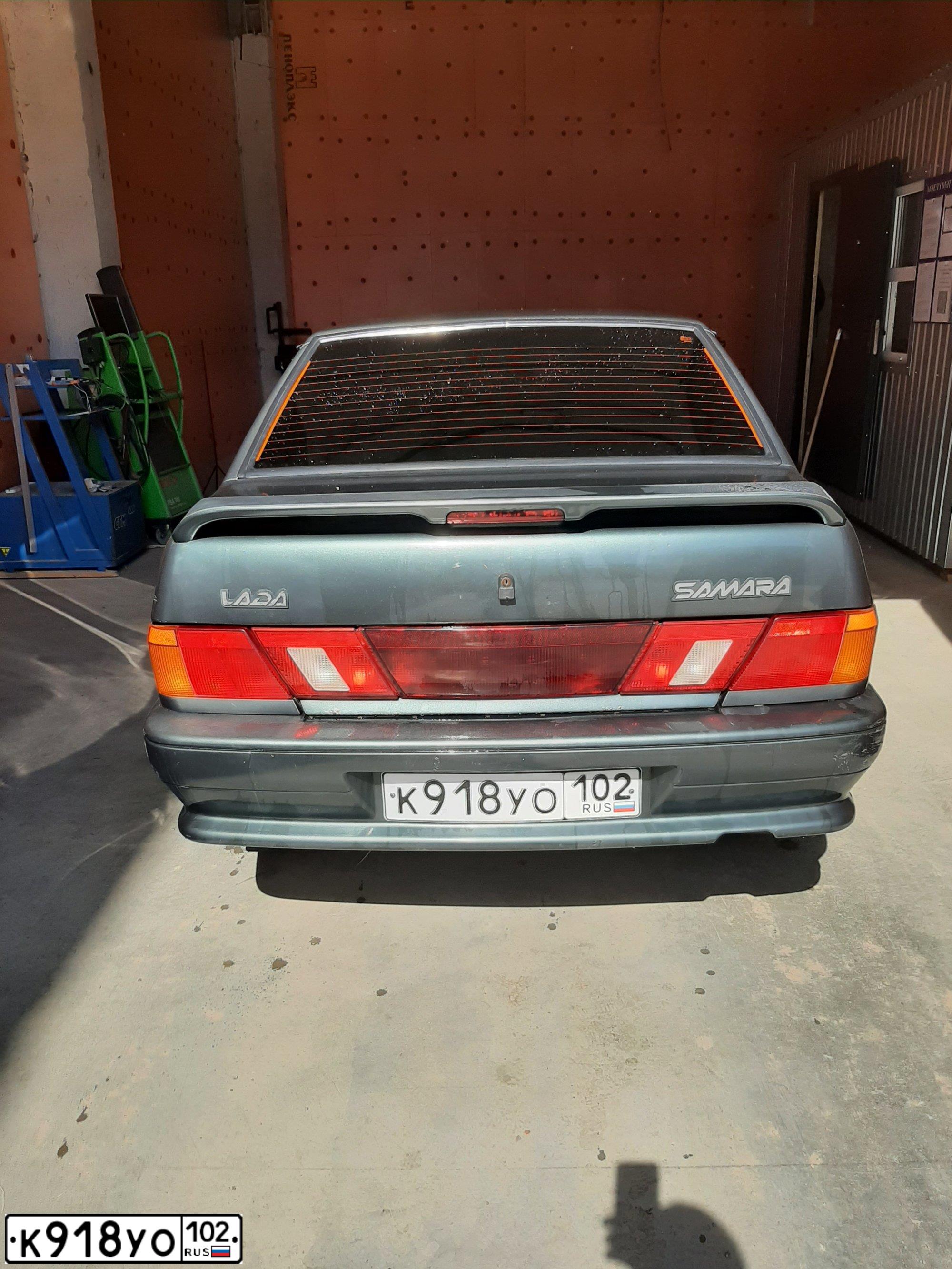 Фото автомобиля LADA 2115 SAMARA, 2009 — госномер К918УО102. Цвет: СЕРО-СИНЕ-ЗЕЛЕНЫЙ