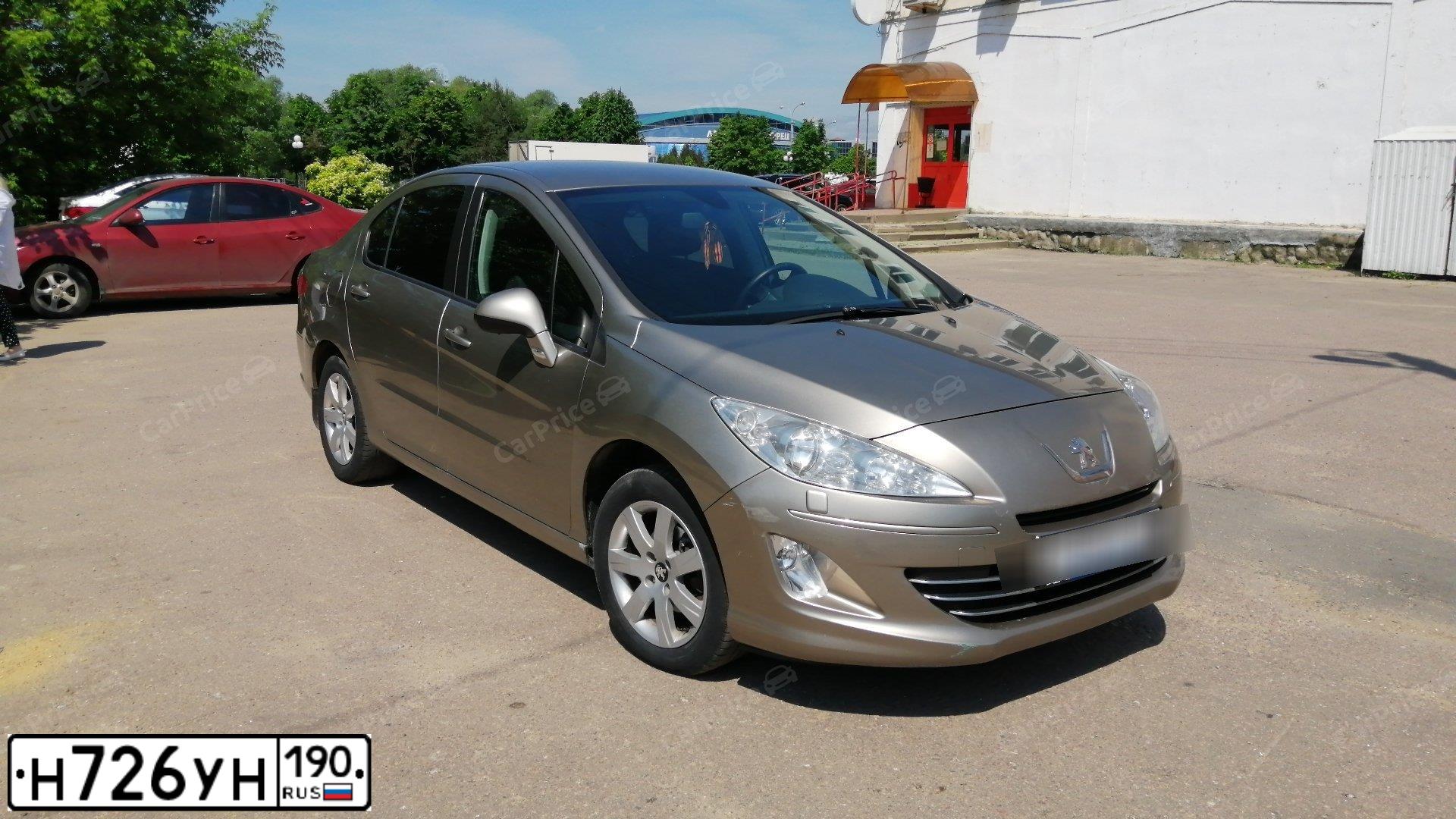 Фото автомобиля PEUGEOT 408, 2012 — госномер Е365ТУ799. Цвет: БЕЖЕВЫЙ