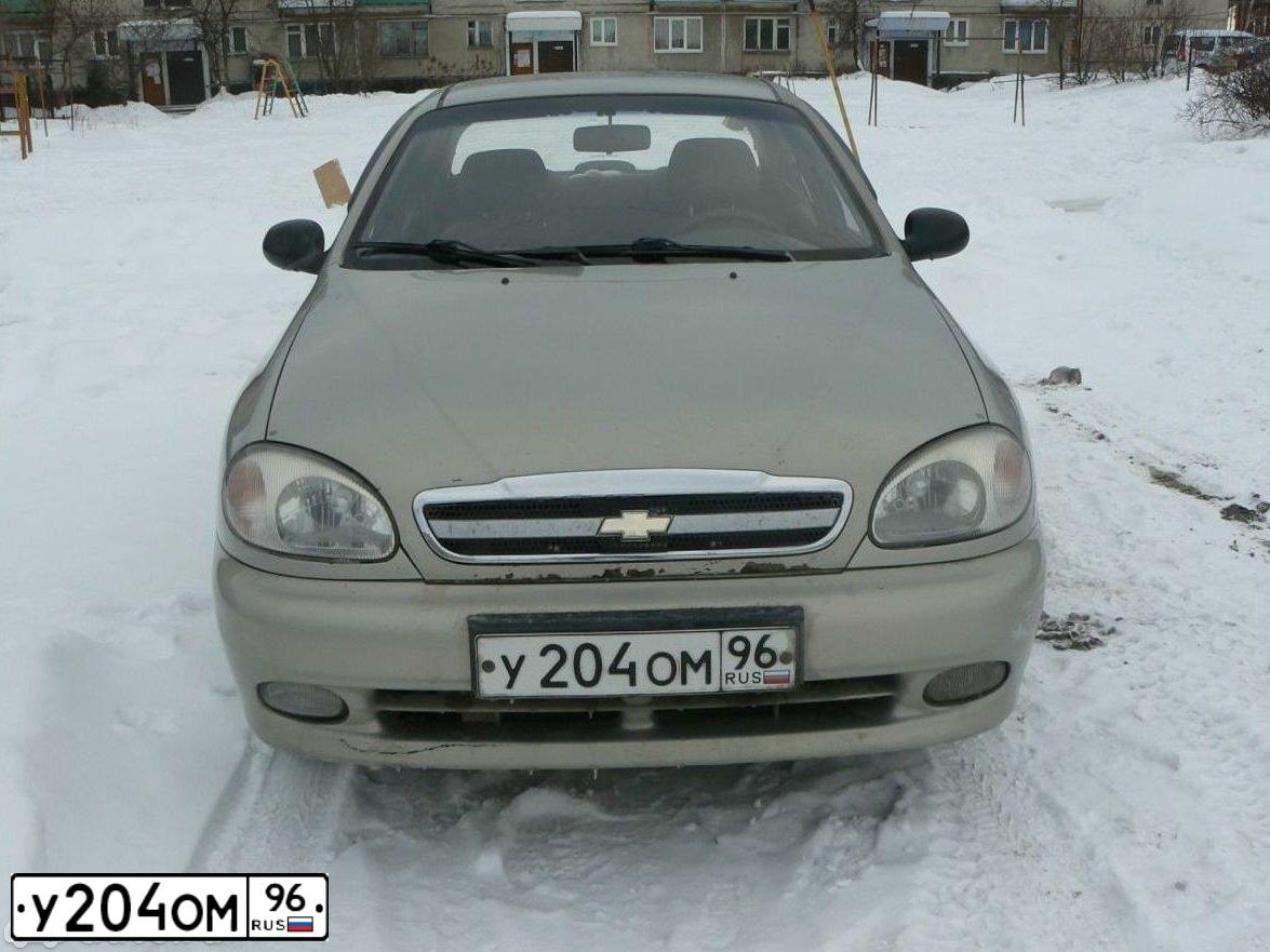 Фото автомобиля ZAZ Z LANOS, 2007 — госномер У204ОМ96. Цвет: СЕРЕБРИСТЫЙ