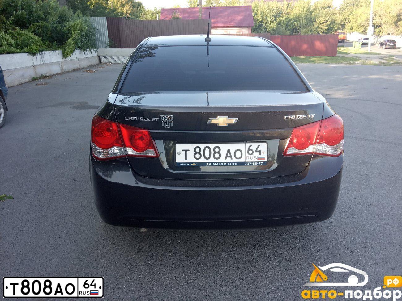 Фото автомобиля CHEVROLET CRUZE, 2010 — госномер Т808АО64. Цвет: ЧЕРНЫЙ