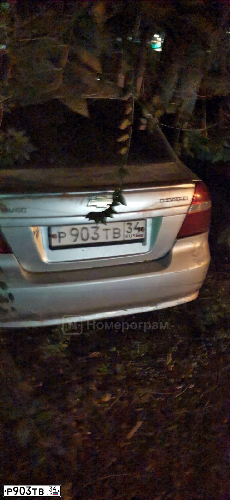 Фото автомобиля CHEVROLET AVEO, 2009 — госномер Р903ТВ34. Цвет: СЕРЕБРИСТЫЙ