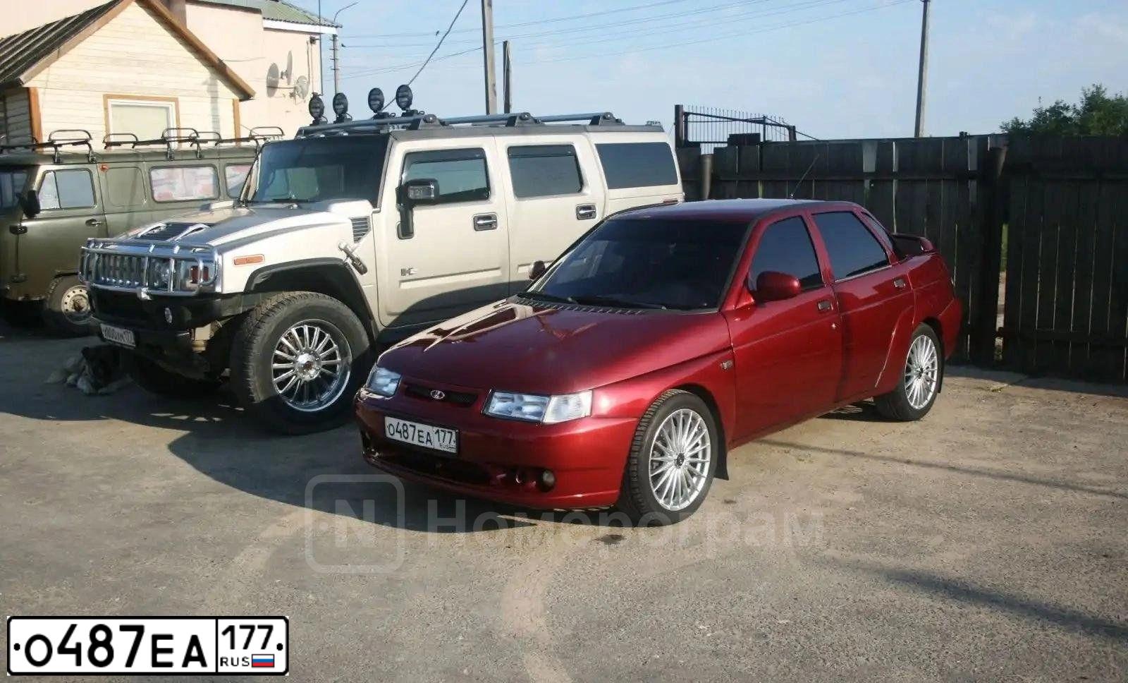 Фото автомобиля LADA 2110 LADA, 2003 — госномер Н970СМ32. Цвет: СЕРЕБР-КРАСНЫЙ
