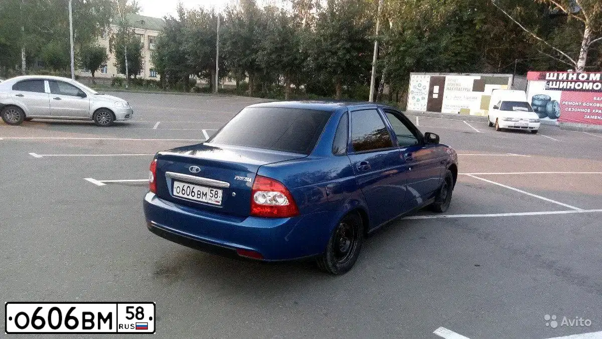 Фото автомобиля LADA 2170 PRIORA, 2008 — госномер К112АТ126. Цвет: синий