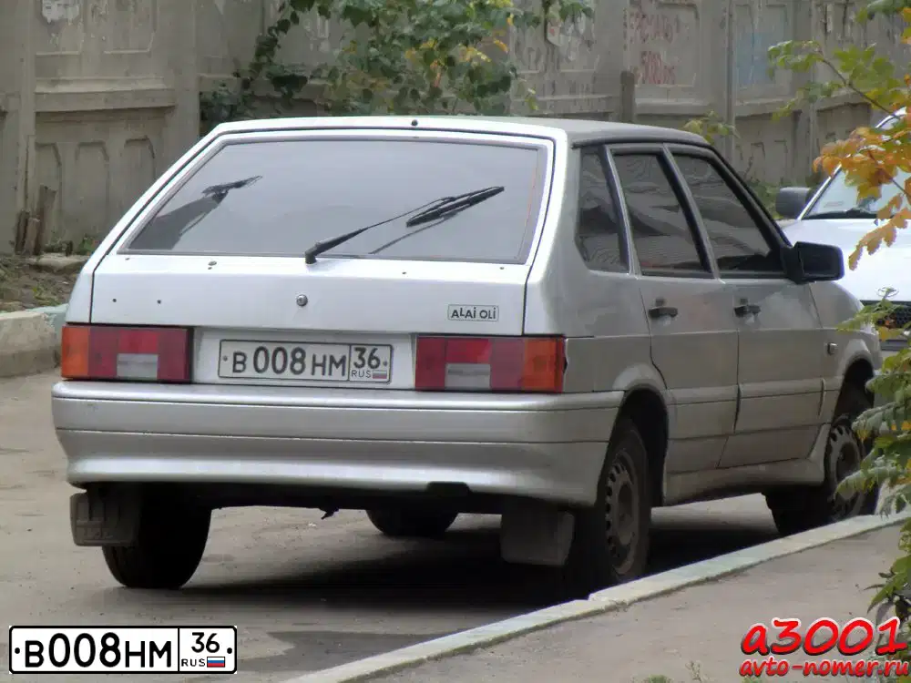 Фото автомобиля VAZ ВАЗ 21099, 2000 — госномер В008НМ36. Цвет: СЕРЕБРИСТО-ТЕМНО-КРАСНЫЙ