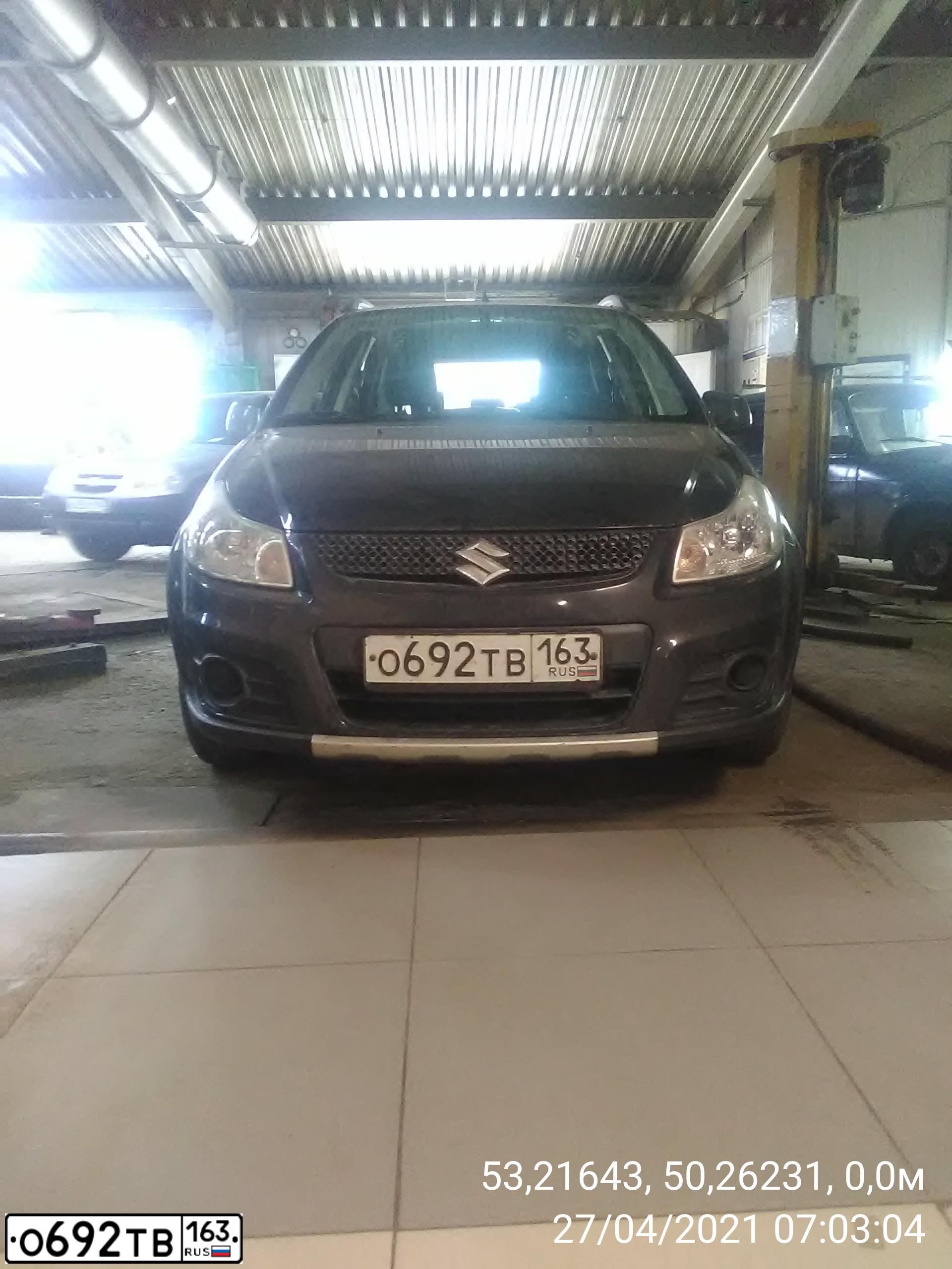 Фото автомобиля SUZUKI SX 4, 2010 — госномер О692ТВ163. Цвет: ЧЕРНЫЙ