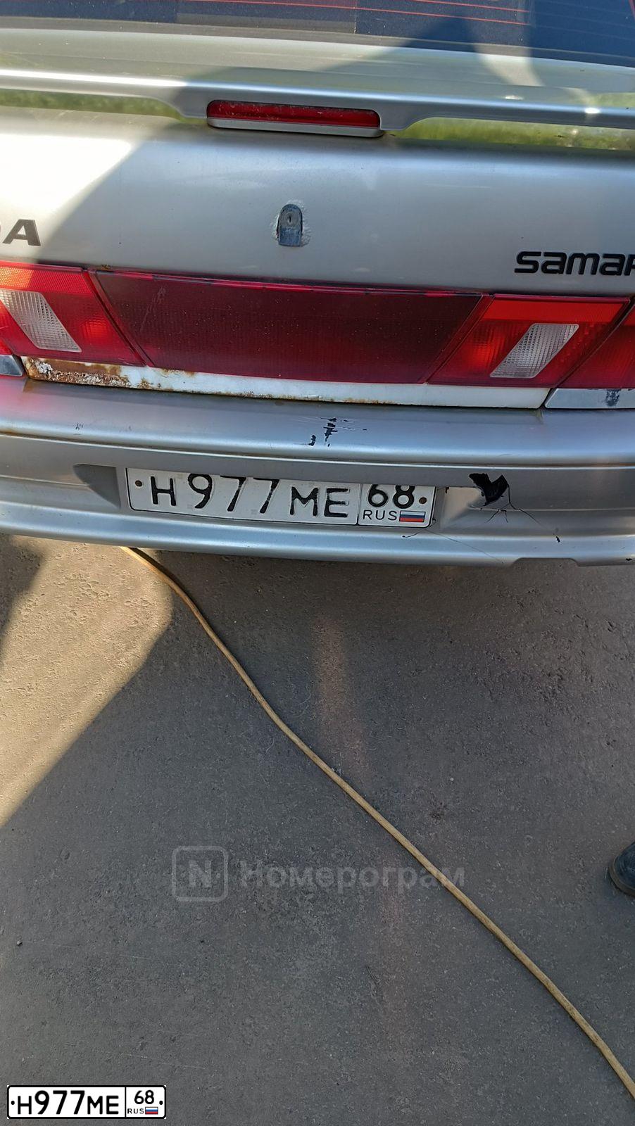 Фото автомобиля LADA 2115 SAMARA, 2009 — госномер Н977МЕ68. Цвет: СВЕТЛО-СЕРЕБРИСТЫЙ МЕТАЛЛ