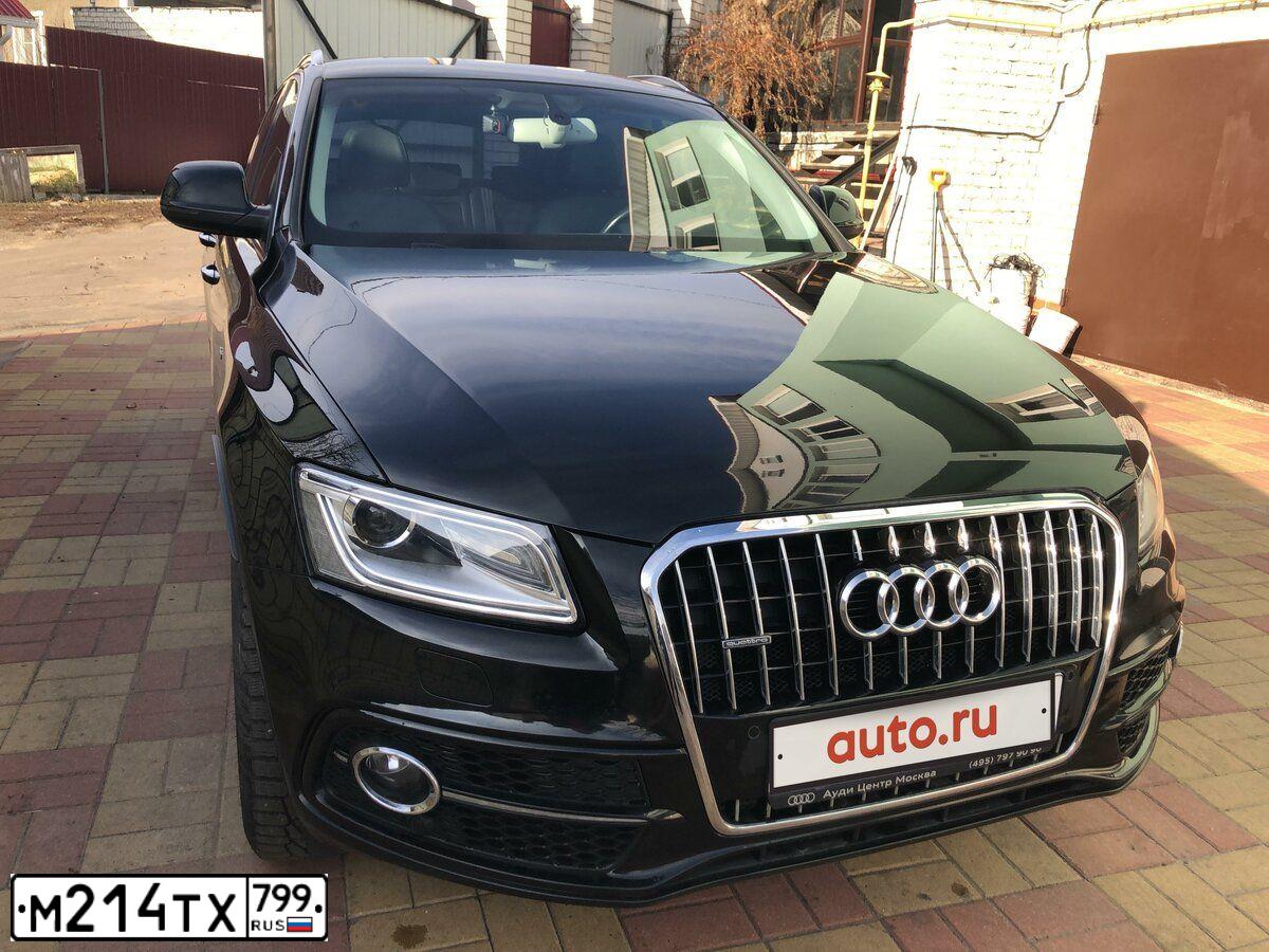 Фото автомобиля AUDI Q5, 2014 — госномер М214ТХ799. Цвет: ЧЕРНЫЙ