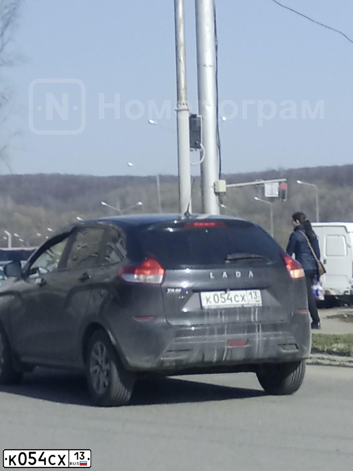 Фото автомобиля LADA XRAY, 2018 — госномер К054СХ13. Цвет: ЧЕРНЫЙ