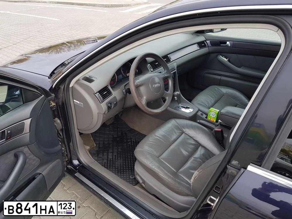Фото автомобиля AUDI A6, 2003 — госномер Р701КВ48. Цвет: Темно-синий