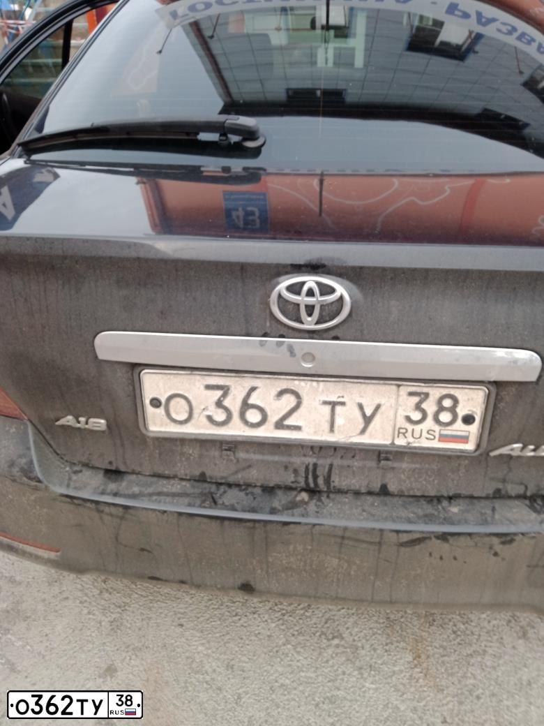 Фото автомобиля TOYOTA ALLION, 2002 — госномер Е138КВ138