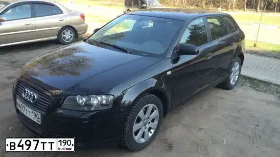 Фото автомобиля AUDI A3, 2008 — госномер Н112УО150. Цвет: ЧЕРНЫЙ
