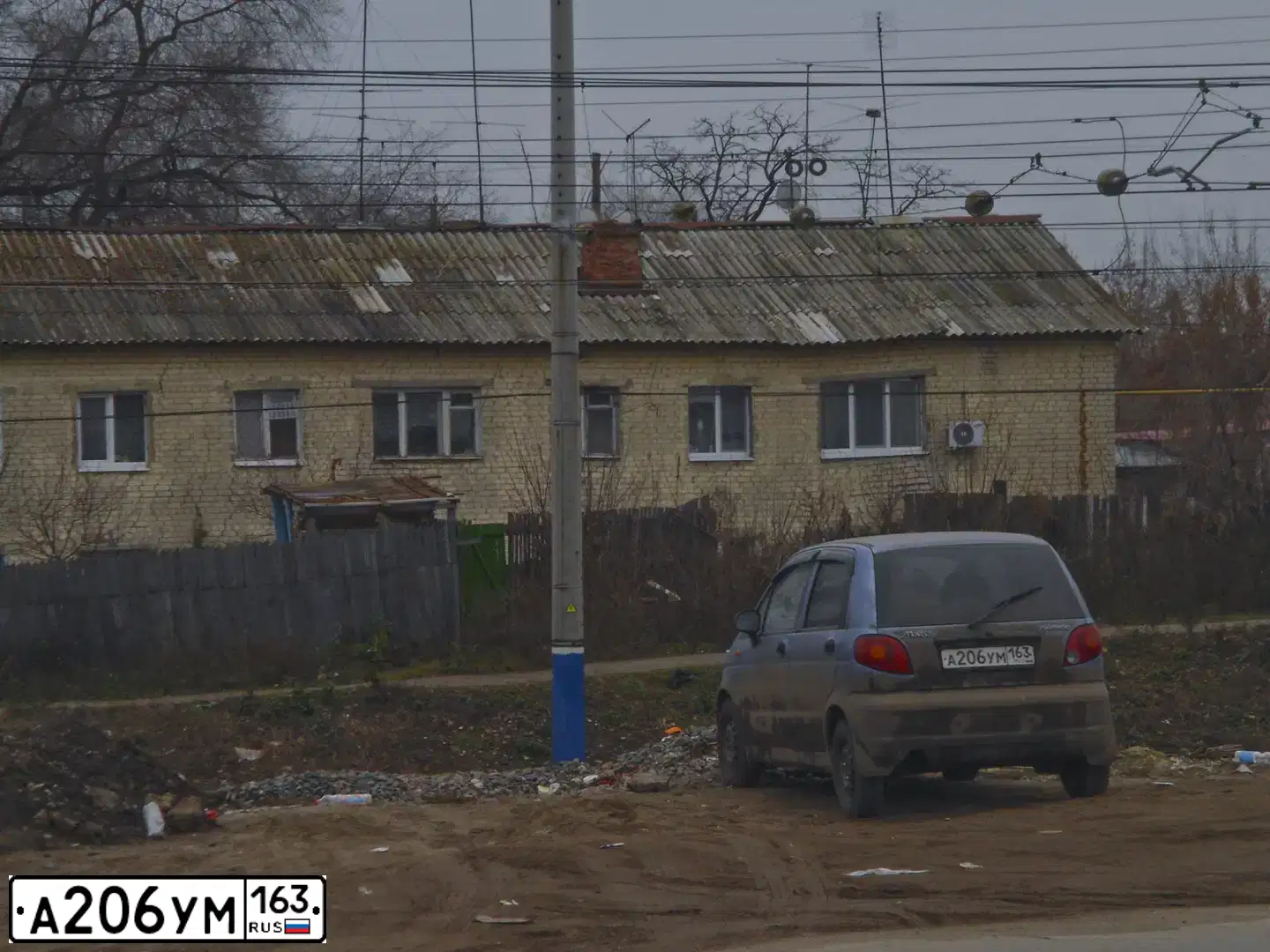 Фото автомобиля DAEWOO MATIZ, 2008 — госномер А206УМ163. Цвет: Перламутрово-голубой