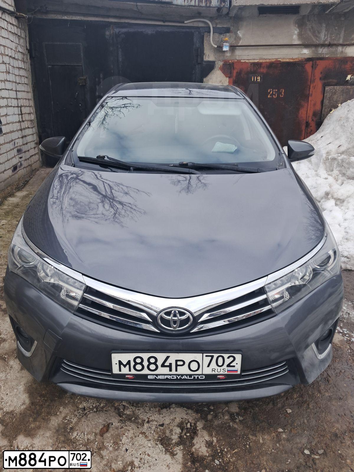 Фото автомобиля TOYOTA COROLLA, 2013 — госномер М884РО702. Цвет: СЕРЫЙ