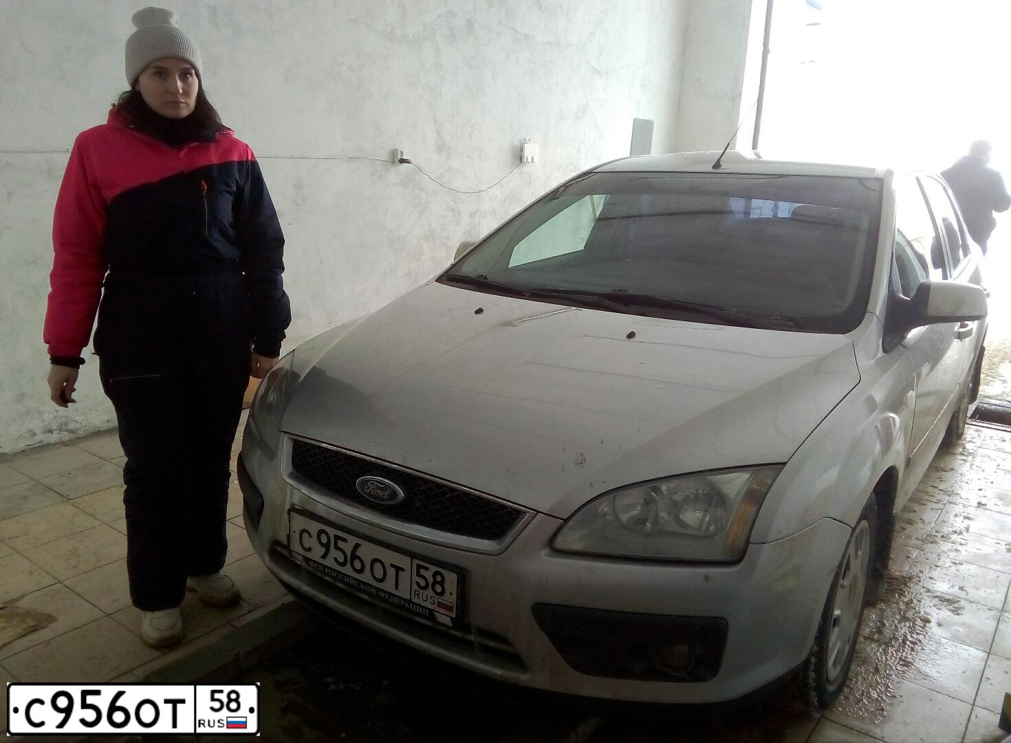 Фото автомобиля FORD FOCUS, 2005 — госномер К725ХС763. Цвет: Серебристый