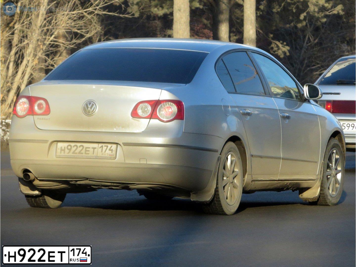 Фото автомобиля VOLKSWAGEN PASSAT, 2008 — госномер Н922ЕТ174. Цвет: Серебристый