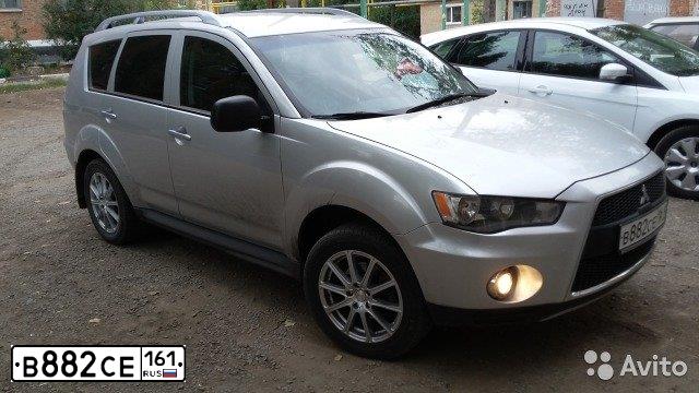 Фото автомобиля MITSUBISHI OUTLANDER, 2010 — госномер Н737ТХ93. Цвет: Серебристый