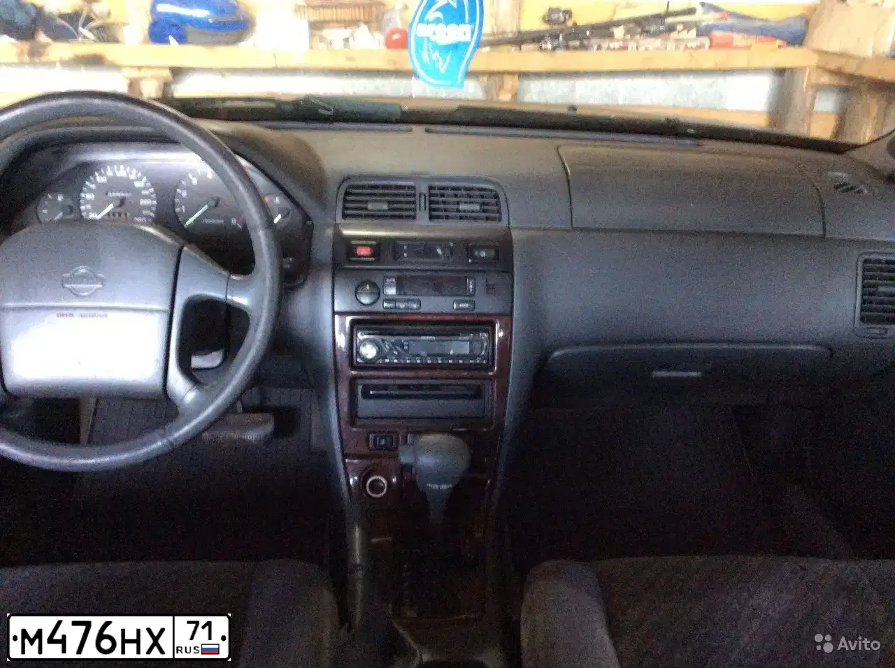 Фото автомобиля NISSAN MAXIMA, 1998 — госномер М476НХ71. Цвет: СИНИЙ