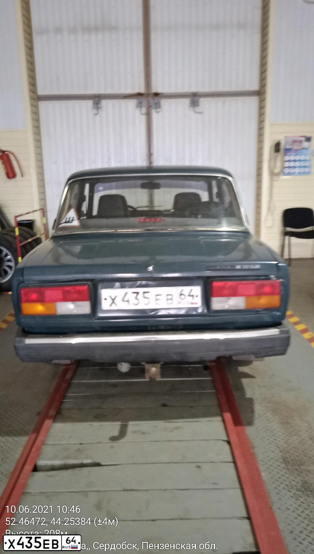 Фото автомобиля LADA 2107 LADA, 2008 — госномер С680КН58. Цвет: ТЕМНО ЗЕЛЕНЫЙ