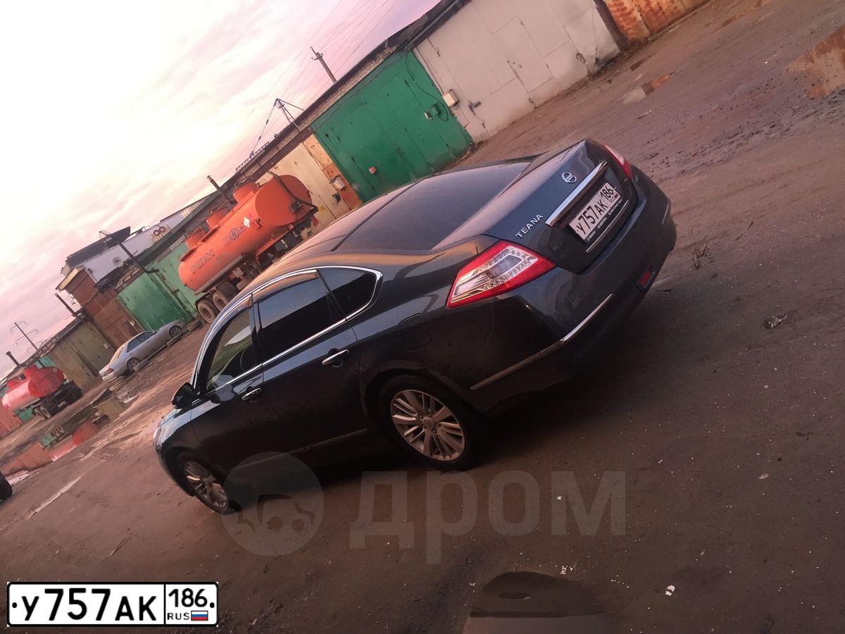 Фото автомобиля NISSAN TEANA, 2012 — госномер Р249ЕТ186. Цвет: Серо-Синий