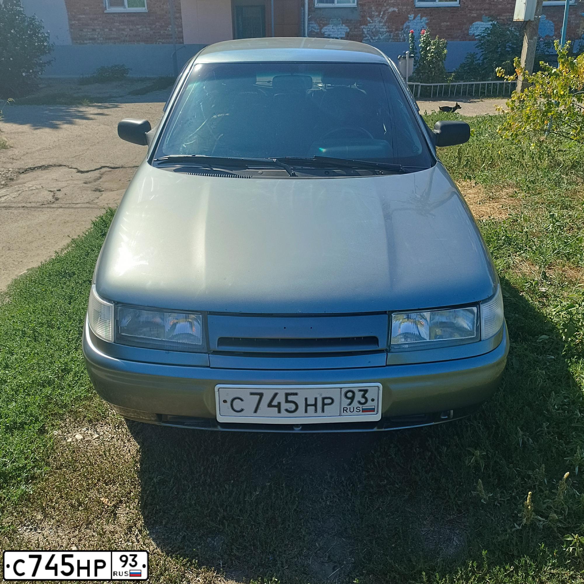 Фото автомобиля LADA 2110, 2006 — госномер С745НР93. Цвет: средний серо-зеленый металлик