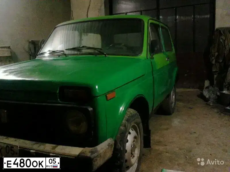Фото автомобиля LADA 2121 NIVA, 1983 — госномер С480ОК05. Цвет: ЗЕЛЕНЫЙ