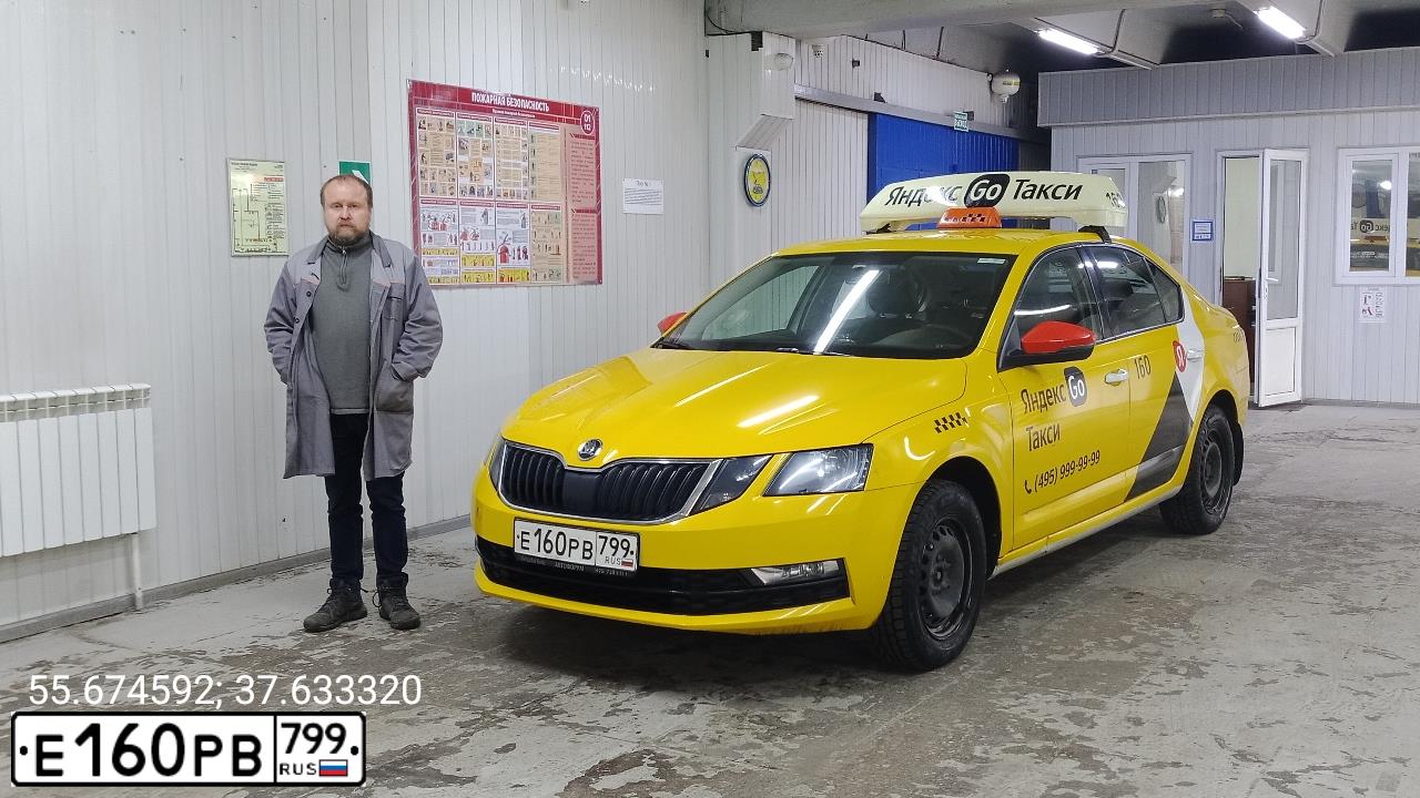 Фото автомобиля SKODA OCTAVIA, 2019 — госномер Е160РВ799. Цвет: ЖЕЛТЫЙ