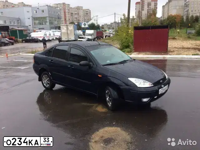 Фото автомобиля FORD FOCUS, 2004 — госномер О234КА33. Цвет: СИНИЙ