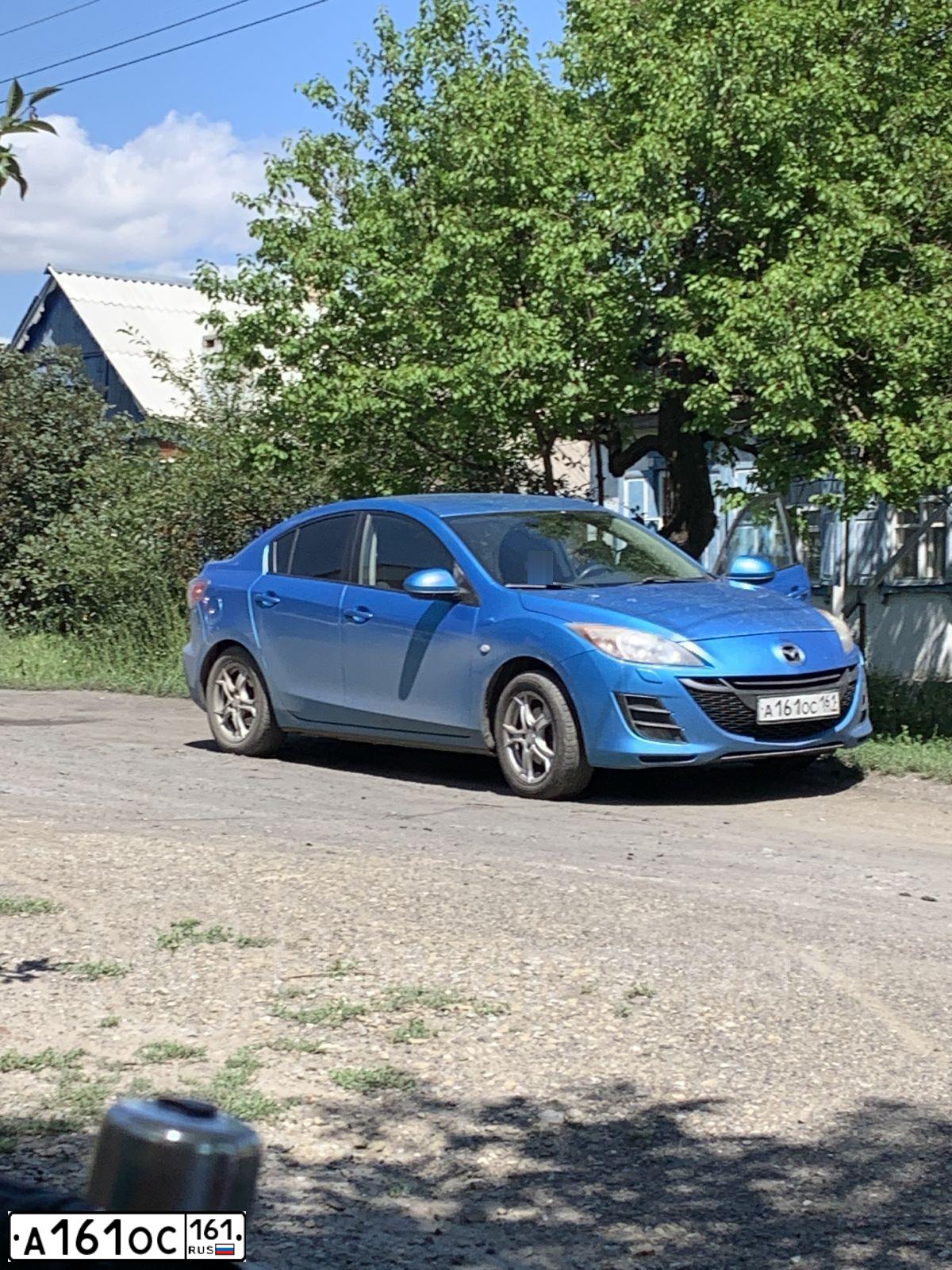 Фото автомобиля MAZDA 3, 2011 — госномер К504ВХ180. Цвет: голубой