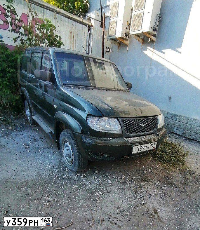 Фото автомобиля UAZ 3163 PATRIOT, 2014 — госномер У359РН163. Цвет: ЗОЛОТ ЛИСТ МЕТАЛЛИК